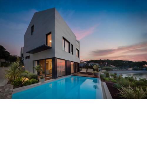 Luxury Beachfront Villa Sutivan 1 with private heated pool at the beach in Sutivan - Brac
