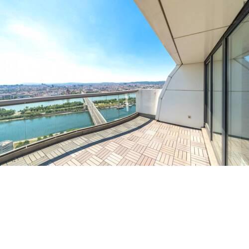 Luxus Penthouse Aussicht über Ganz Wien