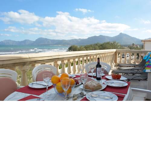 Mallorca Beach front line Apartment 6 pers - a48590