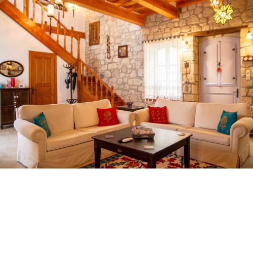 Marvelous Stonehouse With Backyard and Fireplace in Alacati Cesme