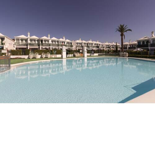 Maspalomas Bungalow terraza y piscina 1269