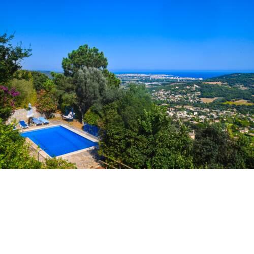 Mediterranean house view to the sea