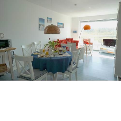 Modern ausgestattete Ferienwohnung mit Schwimmbad und Sauna für 5 Personen