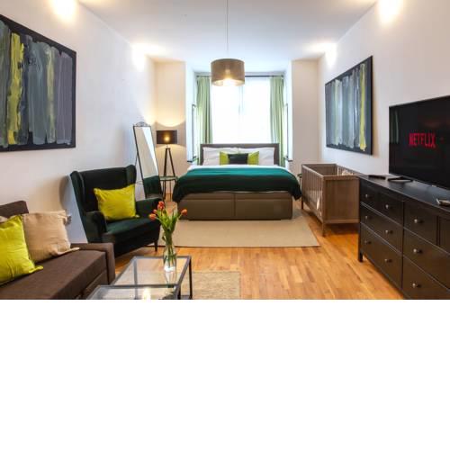 Modern family apt. with Central Square entrance