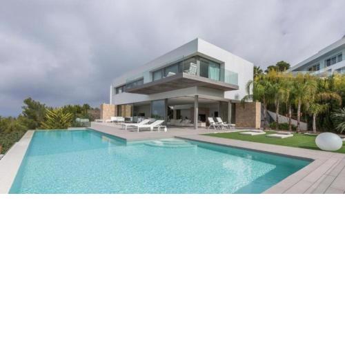 Modern villa with beautiful view