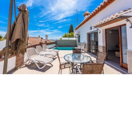 Modern villa with private pool on the terrace
