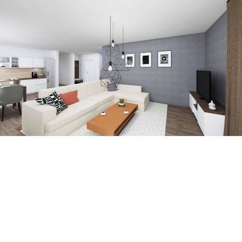 Modernes Apartment am See mit Terrasse