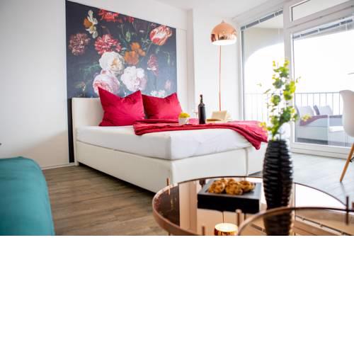 Modernes Apartment mit tollem Blick über die Stadt