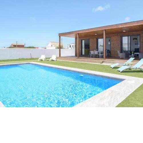 Moderno chalet piscina privada ac wifi barbacoa