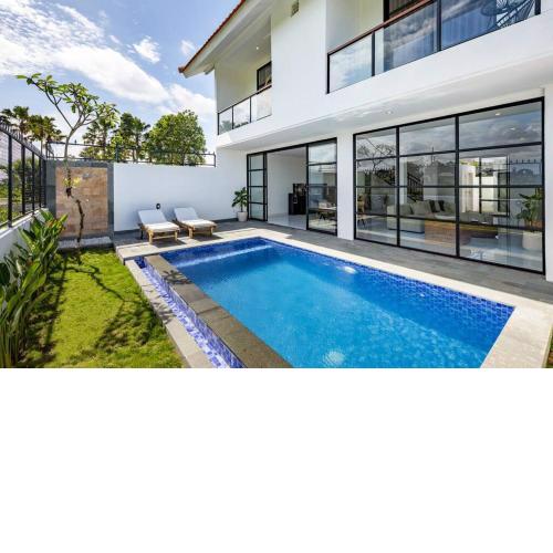 New 2BR Pool Villa Alba in Canggu, Rice field view