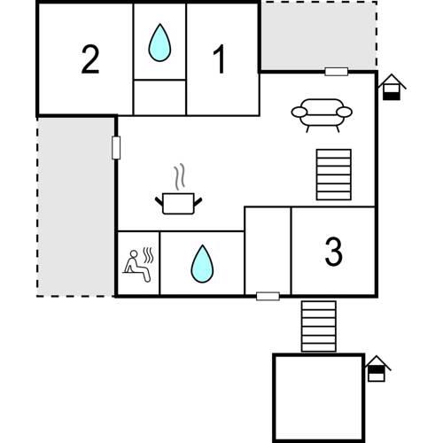 Nice home in Lembruch/Dümmer See w/ Sauna and 3 Bedrooms