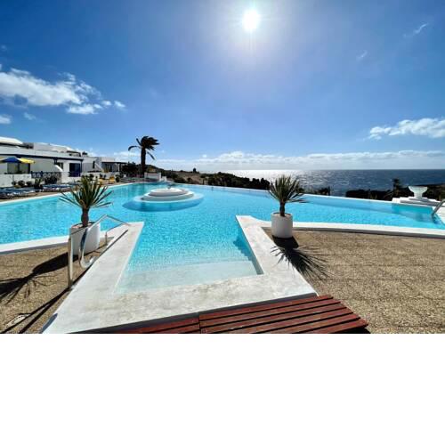 Nudist apartment with ocean view and one bedroom in Lanzarote