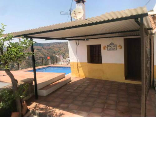 One bedroom villa with sea view private pool and terrace at Torrox 9 km away from the beach