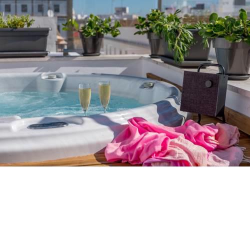 Penthouse, Jacuzzi, Garage for city cars.