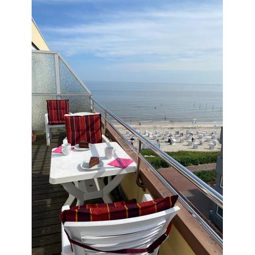 Penthouse mit Meerblick direkt am Strand