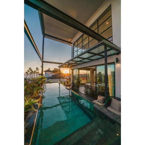 Penthouse Sunset Seabreeze - Amazing Sunset Penthouse-2bdr with pool-Beachfront !