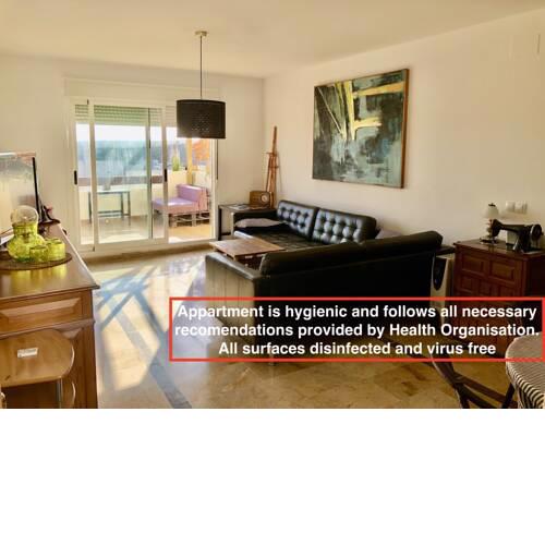 Penthouse with sea, mountain and North Africa views