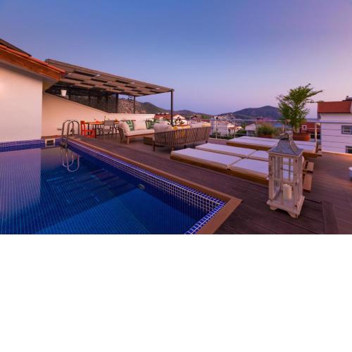 Pera Aparts Kalkan Luxury Tiki Loft with sea view
