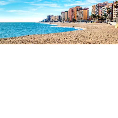 Piso céntrico 1 min de la playa con terraza y BBQ