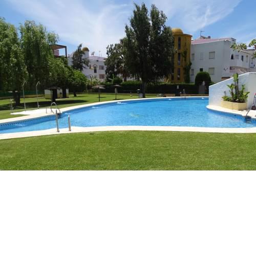 Playa Barrosa. Aire acondicionado Piscina Barbacoa