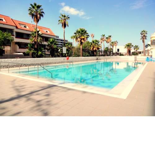 Playa Honda renovated pool view