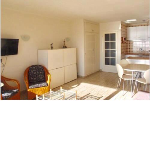 Playa, terraza, bonito estudio en 1a línea de mar