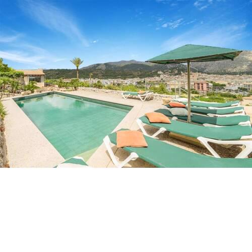 Pollenca Villa Sleeps 7 with Pool Air Con and WiFi