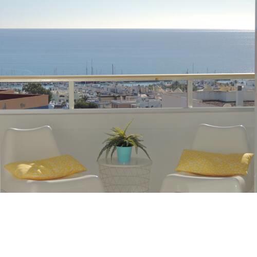 Puertosol 101 Beach - Playa, Vistas Mar - Sea Views, Puerto Marina, Parking, Wifi, Benalmadena Costa