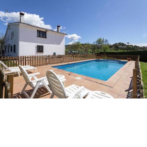 Quart d'Onyar Villa Sleeps 12 Pool Air Con WiFi