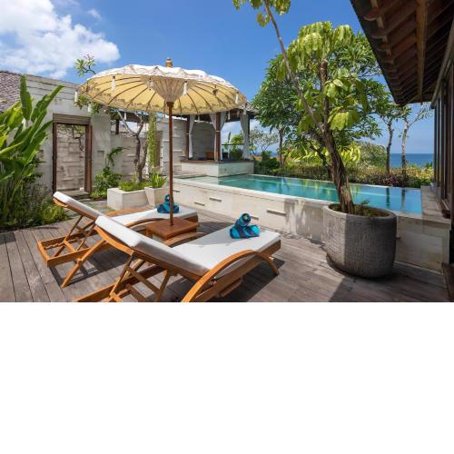 Rare 2 Bedrooms Private Pool Beachfront Villa with ensuite bathrooms in Seminyak