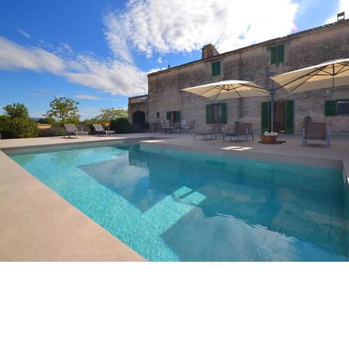 recently restored finca in a quiet location with a private salt water swimming pool