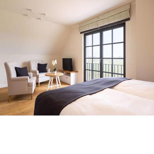 Reetland am Meer Premium Reetdachvilla mit 3 Schlafzimmern, Sauna und Kamin