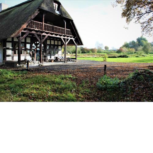 Ruhe unter Reet - Haus mit Sauna & Kamin im Grünen