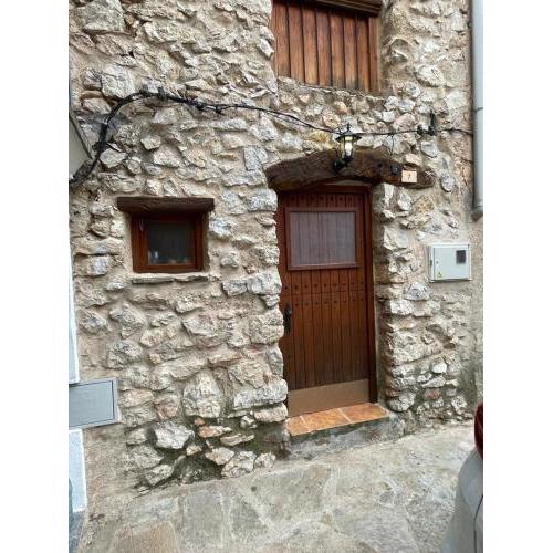 Rural Stone House with wood fireplace