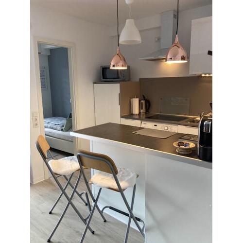 SaarPartment XL2- Großes stylisches Apartment mit 2 Schlafzimmer, Küche, Balkon, Kostenloses Parking&WiFi, Nähe HBF