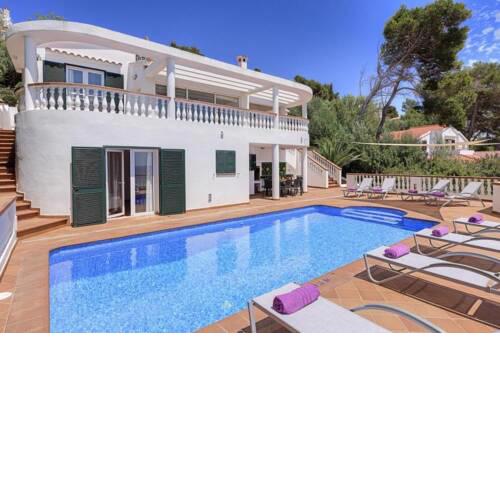 San Jaime Mediterraneo Villa Sleeps 9 with Pool Air Con and WiFi