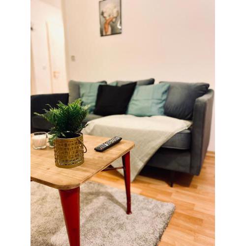 Saniertes Studio mit Balkon, WLAN, Netflix & Küche in City-Nähe