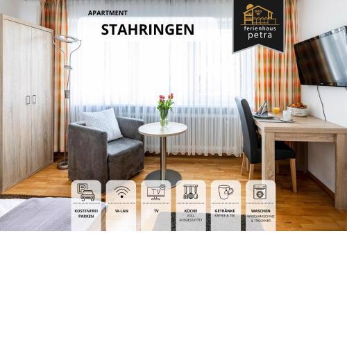 Schicke Ferienwohnung in bester Bodenseelage l 1 Minute zum Bodensee l 1 Zimmer l Vollausgestattete Küche l Free-WLAN l Willkommen im Apartment Stahringen