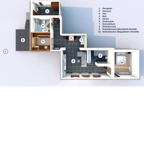 Schnuckelige Wohnung im erholsamen Steinbacher Tal