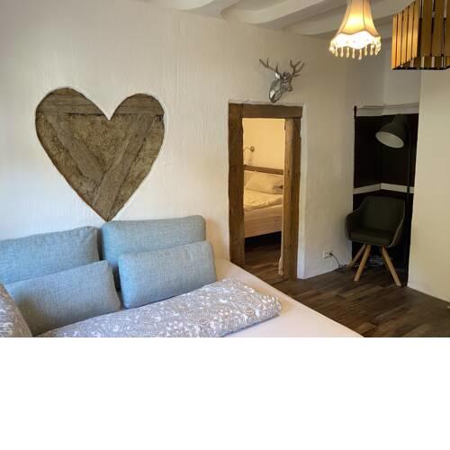 Schöne Ferienwohnung Burgruine Fachwerkhaus