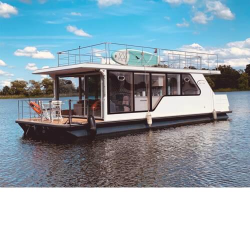 schwimmendes Hausboot