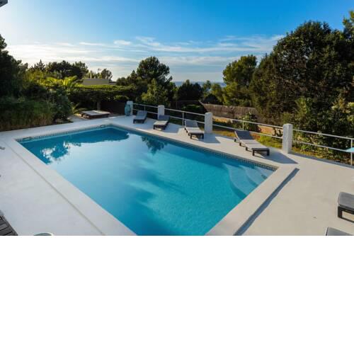 Sea View Villa w/Pool AC 20 mins from Ibiza Town 5 mins from Beach