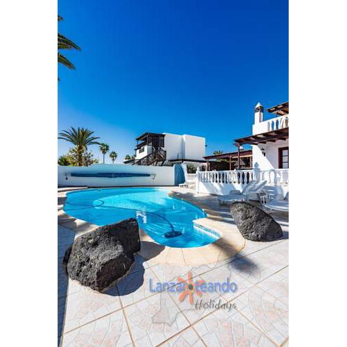 Seaside luxury villa with private heated pool on Playa Bastian