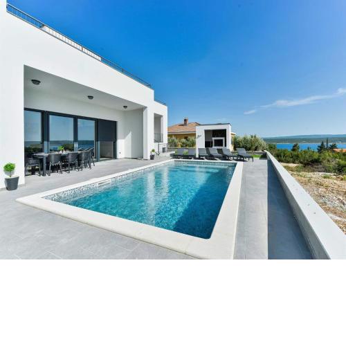 Seaview Villa Flokica with thermal effect heated pool