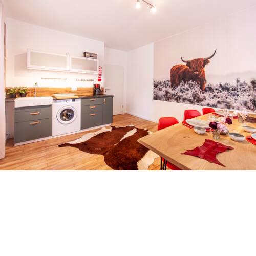 Self-Crafted Wooden Furniture in Stylish Stay