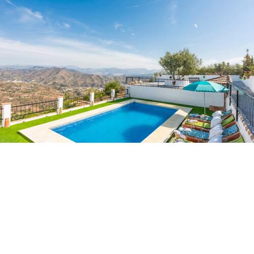six people holiday home with pool and hill views in Almáchar