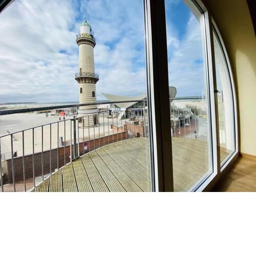 Sonnendeck, direkt am Leuchtturm