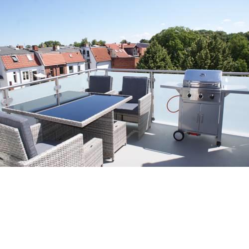 Steilküste mit Dachterrasse/Grill - 220