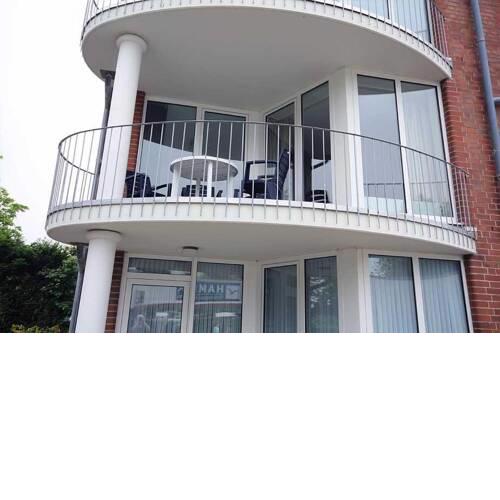 Strandnahe Ferienwohnung 102 mit Westbalkon, Haus Hohe Worth Duhnen