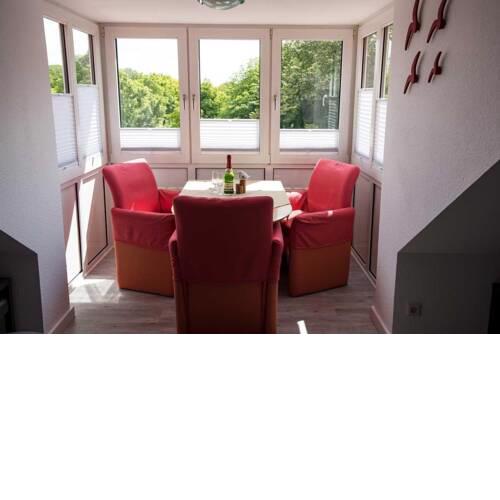 Strandnahe Ferienwohnung 17 im Haus Elbstrom mit Blick auf den Kurpark Döse
